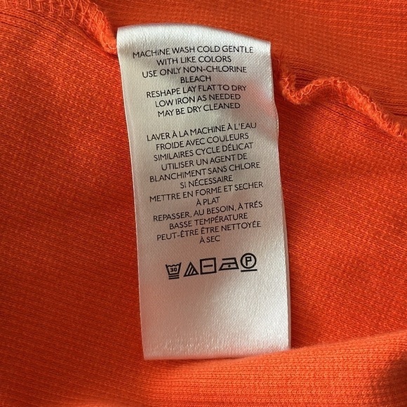 Maeve Anthropologie Ruffled V-Neck Top in Orange Size XL NWOT - Picture 5 of 5